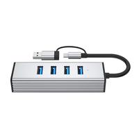 CQEAZ Adaptateur USB 3.0 4 ports transfert de données super rapide 10 Gbit/s Long câble USB 3.0 répartiteur avec connecteur de type C adaptateur USB