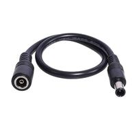 CQEAZ Câble d'alimentation 30 cm CC 6,5 x 4,4 mm pour chargeurs d'ordinateur portable, cordon d'extension court 18 AWG 120 W, noir