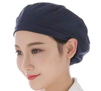 CQEAZ Casquette de travail d'usine pour femmes et hommes - Chapeau de cuisine respirant en coton élastique - Protection des cheveux pour atelier - Bleu, bleu, circumference: 60-64cm(23.62-25.20in)