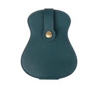 CQEAZ Étui de rangement en cuir synthétique pour médiators de guitare, Vert, approx.135x107mm/5.31x4.21in