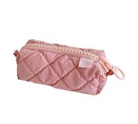 CQEAZ Grande trousse à crayons en coton polyester avec fermeture éclair pour le bureau, l'école, fuchsia, Approximately. 22.5x11.5x9cm/8.85x4.52x3.54in