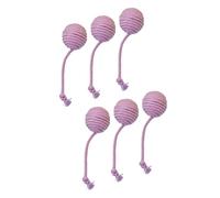CQEAZ Lot de 6 jouets à mâcher en forme de sphère en sisal pour chats