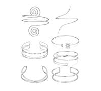 CQEAZ Lot de 7 bracelets manchette élégants en or pour fête, bal de fin d'année, événement spécial, One Size, Comme décrit