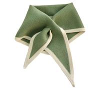 CQEAZ pour écharpes en triangle pour femmes, écharpe de cou pour femmes, version coréenne en laine tricotée pour col croisé, Vert avocat, Approx.Total Length 90cm/35.43in