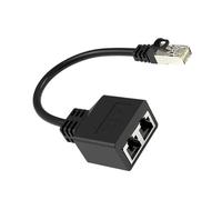 CQEAZ Répartiteur Ethernet RJ45 1 vers 2, commutateurs Ethernet 1000 Mbit/s 2 ports RJ45 à vitesse rapide Répartiteur RJ45