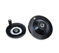 CQEAZ Roue à main en bakélite avec poignée arrière ondulée 80/100/160 mm pour machine à tour avec poignée rotative amovible