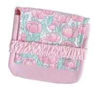 CQEAZ Sac de rangement portable pour serviettes hygiéniques et cosmétiques - Pochettes compactes organisées pour le voyage ou un usage quotidien, Multicolore., approx. As picture shown, tulipes