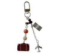 CQEAZ Style vintage - Sangle de téléphone - Longueur réglable - Pendentif en forme de valise pour une utilisation personnalisée et polyvalente, Approx.2.5x7cm/0.98x2.76inches, Alliage, Alliage.