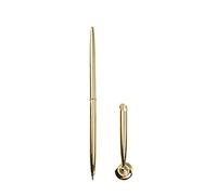 CQEAZ Stylo à bille à action torsadée avec support en métal pour signature, pour bureau, mariage, hôtel, réception
