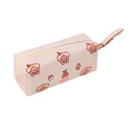 CQEAZ Trousse à crayons en toile avec fermeture éclair - Motif ours de dessin animé, fuchsia, Approximately. 20x7cm/7.87x2.76in, Ours