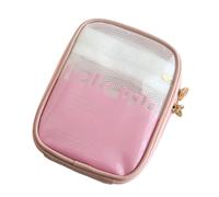 CQEAZ Trousse de toilette de voyage portable et portable, étanche, robuste avec plusieurs compartiments pour un rangement organisé des trousses de toilette, fuchsia, Approx.12x4x15cm