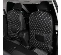 CQFCY 2 Pièces Protecteur Dossier Siège Voiture pour Mini Countryman F60 2017-2022 2023 2024 2025, Dossiers Siège Avant Voiture Imperméable Organisateur Sac Rangement