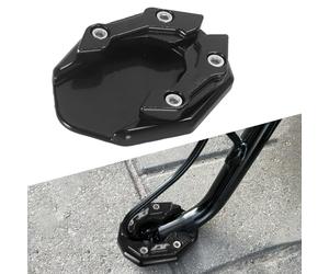 CQFCY Moto Support Béquille Coussin pour Benelli 752S TNT300 TNT600 2019 2020 2021 2022 2023 2024 2025 2026, Antidérapant Aluminium Pied Support Latéral Agrandir Pad Accessoires,Black