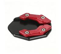 CQFCY Moto Support Béquille Coussin pour Benelli TNT 150i 2024 2025 2026, Antidérapant Aluminium Pied Support Latéral Agrandir Pad Accessoires,Red