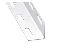 CQFD Cornière perforée en acier profilé à froid - Blanc - 38 X 38 MM