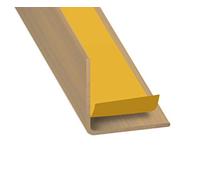 CQFD Cornière PVC chêne clair 20x20 adh 1,30m