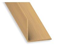 CQFD Cornière PVC chêne clair 20x20mm 1m