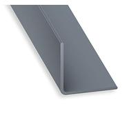 CQFD Cornière PVC gris alu 10x10mm 1m
