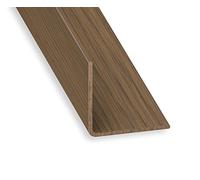 CQFD Cornière PVC noyer 20x20mm 1m