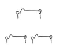 CQFD Crochet de contrevent 6x140mm ac. zingué (Lot de 3)