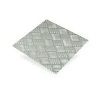 CQFD Tôle alu damier brut ep1,5mm 500x250mm