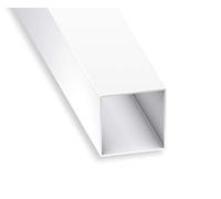 CQFD Tube carré PVC blanc 15x15x1mm 1m