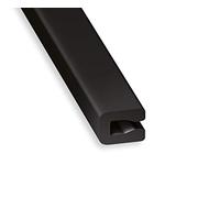 CQFD U entourage PVC noir 7x4x0,6mm int.2 1m