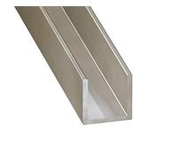 CQFD U inox mat 15x10x15x1,5mm 1m Argent