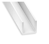 CQFD U PVC blanc 10x21x10x1mm int.19 1m