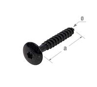 CQFD Vis pour penture Ø7x30mm (x40) ac. noir