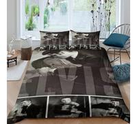 CQHJAIFDG Elvis Presley Housse De Couette Literie 3D Imprimée Douce avec Fermeture Éclair Housse De Couette avec Taie d'oreiller Double(200x200cm)