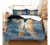 CQHJAIFDG Elvis Presley Housse De Couette Literie 3D Motif Imprimé Microfibre avec Fermeture Éclair Housse De Couette Taie d'oreiller pour Super King(260x220cm)