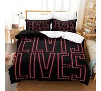CQHJAIFDG Elvis Presley Housse De Couette Parure De Lit 3D Imprimé Microfibre avec Fermeture Éclair Housse De Couette avec Taie d'oreiller Super King(260x220cm)