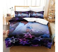 CQHJAIFDG Elvis Presley Housse De Couette Parure De Lit 3D Motif Imprimé Douce avec Fermeture Éclair Housse De Couette Taie d'oreiller Super King(260x220cm)