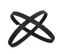 Cqinlu-Belt Gt2 Boucle fermée COUVERTURE DE TIMINATION Caoutchouc 2GT 3.5mm 6mm 9mm Largeur 610 616 630 640 650 660 670 696 700 710 738mm Ceintures synchrones, Imprimantes 3D(696mm,2GT-9mm (1pcs))