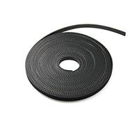 Cqinlu-Belt Pièces d'imprimante 3D 1 0m GT2 Ceinture de synchronisation synchrone large 6mm 2GT-6mm ajustement for imprimante 3D 2GT Accessoires de la poulie de ceintures, Imprimantes 3D(Black)