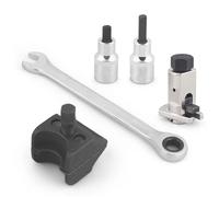 CQJJXKYC Presse à buselures Coffret Extraction de Roulement Kit d'outils de démontage Manuel Bague rotule d'amortisseur hydraulique, séparateur Suspension, Jambe Force, moyeu divisé, Direction