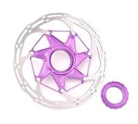 CQJJXKYC Vélo de Frein à Tambour Disques de Frein de vélo Centerlock disques 140mm 160mm VTT Route vélo Disque de Frein Rotor disques de Frein hydrauliques Rotor(1PCS- 160 Purple)