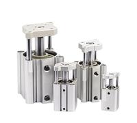 CQMB20 CQMB25 Vérin pneumatique compact à double effet, course sans aimant, 5-100 mm, tige de guidage, 1 pièce(CQMB25,30mm stroke)