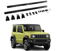 CQNYFDC 2 Pièces Barre de Toit pour Suzuki Jimny 2018 2019 2020 2021 2022 2023 2024, Aluminium Barres de Toit Antivol Barres Toit Railing Porte-Bagages Accessoire Voiture