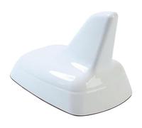 CQOIMQ Antenne Requin Voiture pour Audi A1 A3 A4 A4l A5 A6 A6l A7 A8, Antenne Aileron de Requin Signal Amélioré Étanche Accessoire Voiture,White