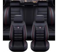 CQOIMQ Housse Siege Voiture pour Citroen C4 2000-2013 2014 2015 2016 2017 2018 2019 2020 2021 2022 2023 2024, Voiture Ensembles de Housses Siège Cuir Imperméable Accessoire Voiture,Black-Red