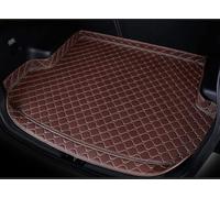 Tapis Coffre Voiture pour Mini Clubman 2007 2008 2009 2010 2011 2012 2013 2014 2015, Cuir Car Trunk Mat Protection ImperméAbles AntidéRapant Accessoire Voiture,Brown-HighSide