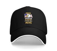 CQPLAAPQ Casquette de Baseball Fier Scientifique américain si Vous ne l'aimez Pas, bougez Votre Casquette de Soleil, Chapeau drôle, Casquettes pour Hommes