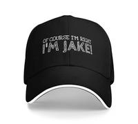 CQPLAAPQ Casquette de baseball of Course I'm Right I'm Jake Funny Custom Name Summer Hat Trucker Cap Birthday Hats Women Men