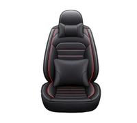CQRBNE Housses de siège Housse Siège Auto Universelle 5 Places pour Chrysler Tous Modèles 300C 200 pour Grand pour Voyager pour Pacifica Couverture de siège de Voiture(H Black Red 5 Seat)