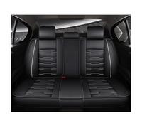 CQRBNE Housses de siège Housses Siège Auto en Cuir pour Lada 2114, pour Granta, pour Xray, pour Vesta SW, pour Cross, pour Kalina Couverture de siège de Voiture(Black White Rear)