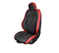 CQRBNE Housses de siège Housses Siège Auto pour Mini pour Cooper R56 R55 F54 pour Clubman R50 R53 pour Hatchback F55 F56 R57 F57 Couverture de siège de Voiture(Black Red New,Full Set)