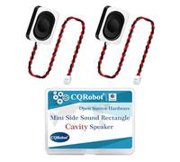 CQRobot 2 Pièces/1 Paire 35 mm * 25 mm * 6,8 mm 8 Ohms 2 Watts/3 Watts, Son Latéral Haut-Parleurs Cavité Rectangulaire, Câble D'interface JST-PH 2,0mm, Composants D'application Projet Électronique.