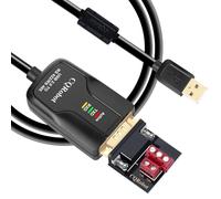 CQRobot 7,2 Pieds USB vers RS422 ou RS485 Port série Convertisseur Adaptateur Câble avec Puce FTDI. Windows 10 8 7 XP Mac. Anti-surtension 600W, 15KV-ESD, Contrôle des E/S, Soutien 32 Nœuds.